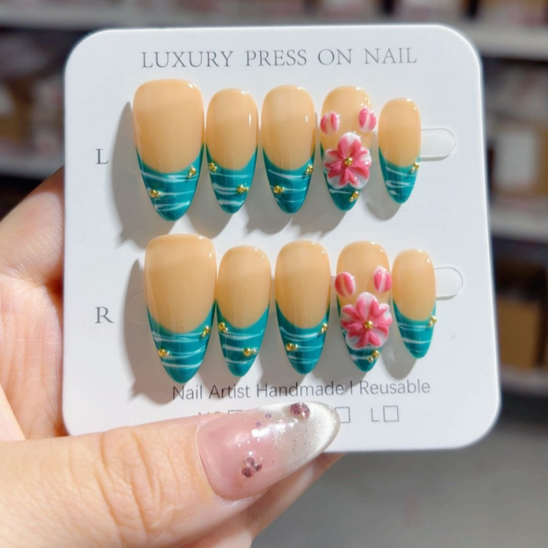 Handmade Press-On Nails -SKU: D451