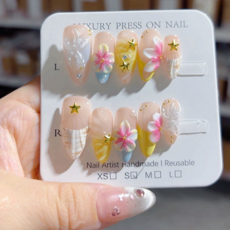 Handmade Press-On Nails -SKU: D453