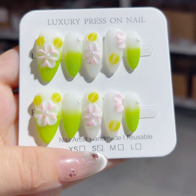 Handmade Press-On Nails -SKU: D455
