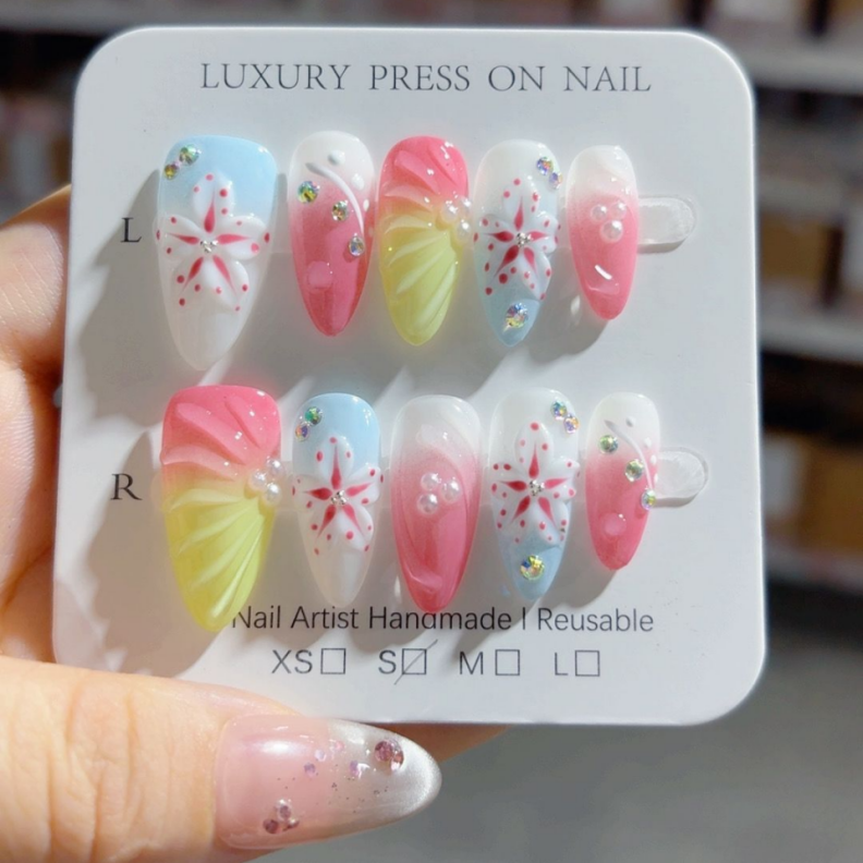 Handmade Press-On Nails -SKU: D460