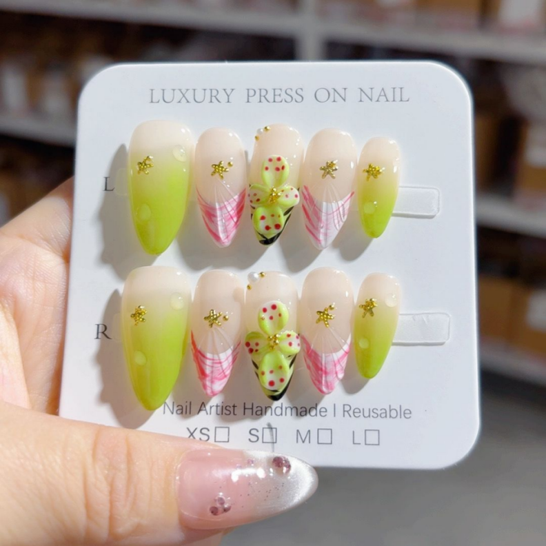 Handmade Press-On Nails -SKU: D464