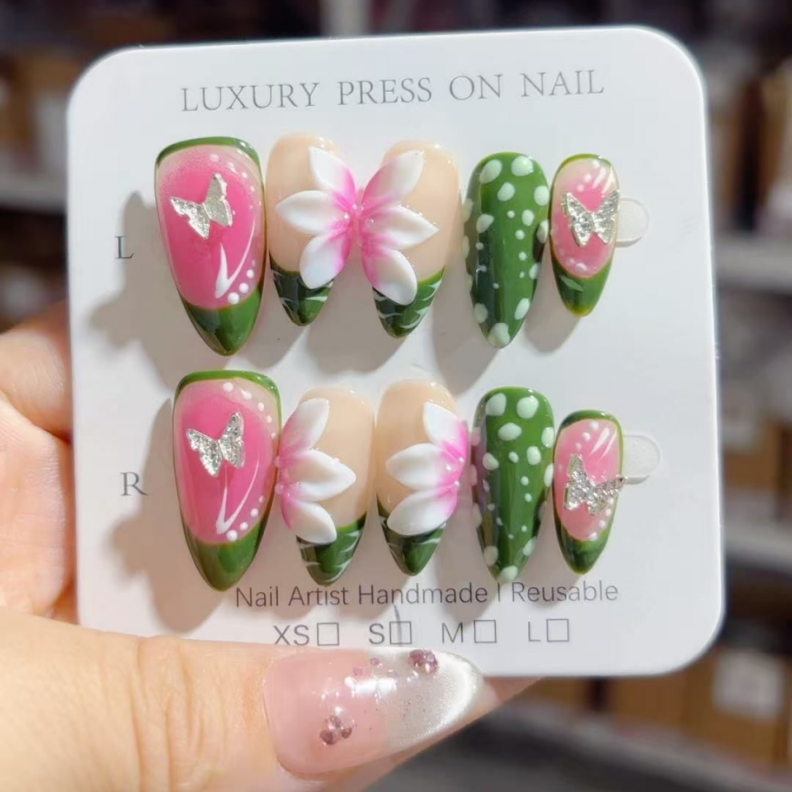 Handmade Press-On Nails -SKU: D465