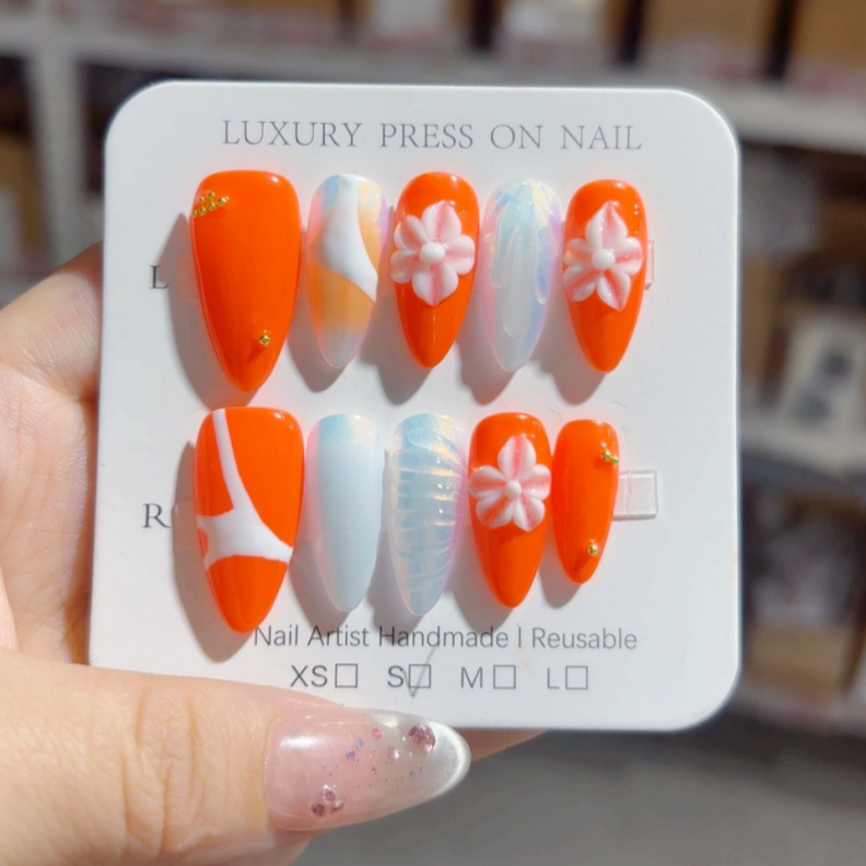 Handmade Press-On Nails -SKU: D466